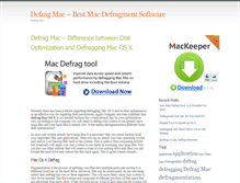Tablet Screenshot of defragmac.org